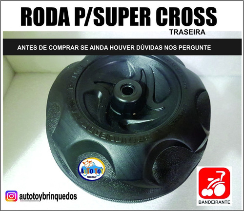 Roda Traseira Atv160/35zr6 73w P/supercross 6v Bandeirante 