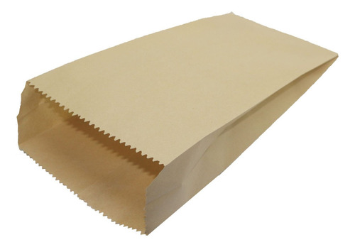 Sobre De Papel Madera Kraft Panaderia N4 28x13 - X100u Color Marrón claro sobre kraft