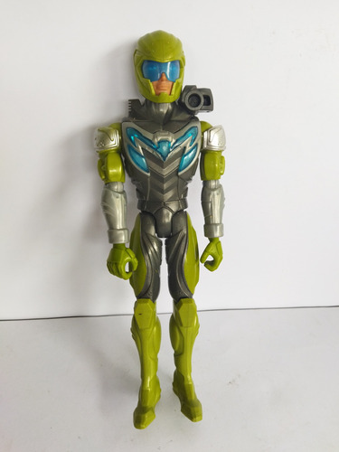 Max Steel Traje Combate Asalto Verde Gris Casco 2013