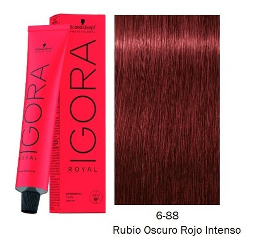 Tinte Rubio Oscuro Rojo Intenso 6-88 Igora