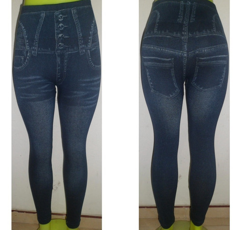 Leggins Tipo Jeans Termico Pantalon Invierno Grueso