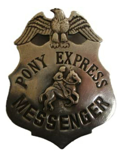 Insignia Pony Express Del Viejo Oeste.