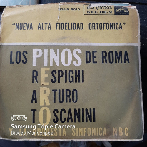 Simple Sobre Respighi Los Pinos De Roma Rca Victor C24