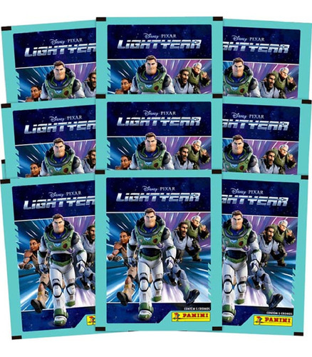 Kit 50 Figurinhas Lightyear Movie Disney São 10 Envelopes Zurg Personagem Buzz Lightyear