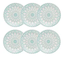 Comprar Set X6 Plato Postre 18cm Juego Vajilla Oxford Mandala Postre