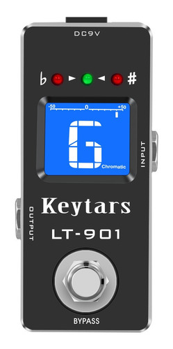 Pedal De Efectos Afinador De Guitarra Keytars, Diseño Cromát