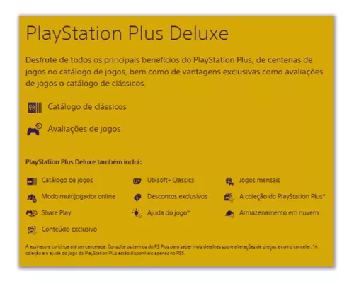 Playstation Psn Plus Deluxe 1 Mes - Brasileira - Ps4 Ps5