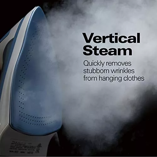 Plancha de vapor, vaporizador de 1500 vatios para ropa, plancha portátil  autolimpiante, azul