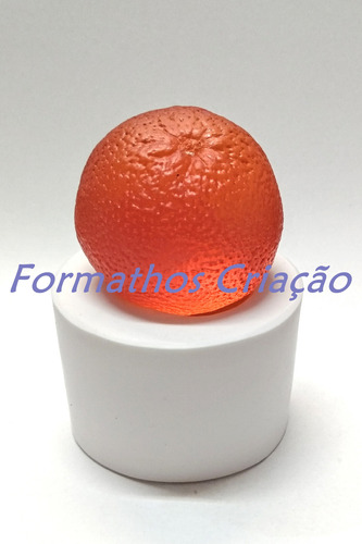 Molde Silicone Fruta Tangerina Sabonete Vela Gesso