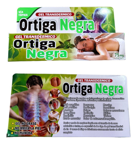 Gel Transdermico Ortiga Negra O De La Abuelita 75 Mg