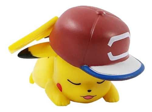 Figura De Pikachu Dormido Premium - Pokémon + Envio Gratis