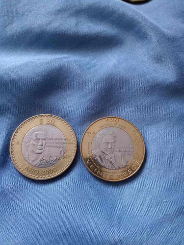 Moneda 20 Pesos Octavio Paz