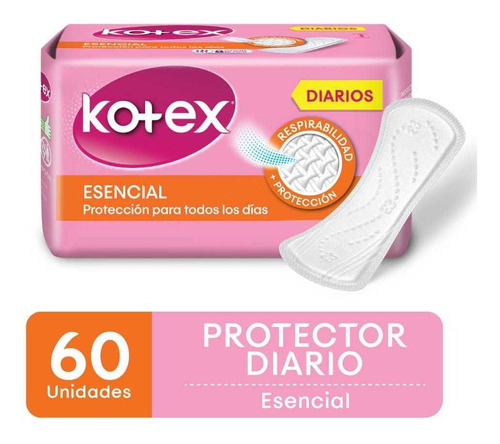 Pack X 6 Unid. Protectores Diarios  Esencial X60un Kotex