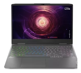 Laptop Lenovo LOQ LOQ 15IRH8 storm gray 15.6", Intel Core i5 12450H 16GB de RAM 512GB SSD, NVIDIA GeForce RTX 4050 144 Hz 1920x1080px Windows 11 Home