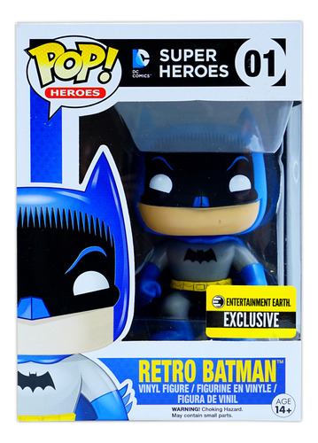 Funko Pop Dc Super Heroes Retro Batman Exclusive #01