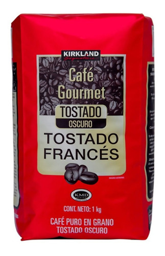 Kirkland Signature Café En Grano Gourmet Tostado Francés 1kg