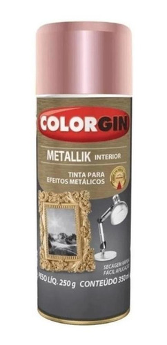 Tinta Spray Metallik Interior Rose Gold 350ml Colorgin