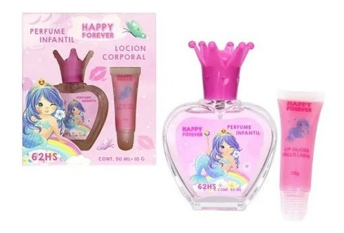 Perfume Infantil Niña + Brillo Labial