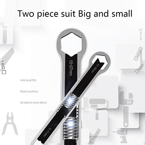 Llave Ajustable Multifunción Llave Doble Cabeza Universa