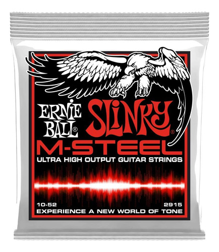 Encordoamento Ernie Ball 10-52 Super M-steel Slinky 2915