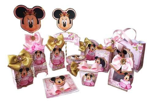 Arquivo De Corte Kit Minnie Realeza Rosa 02