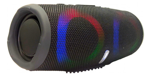 Caixa De Som Bluetooth Com Led Al-g19 Cor Preto