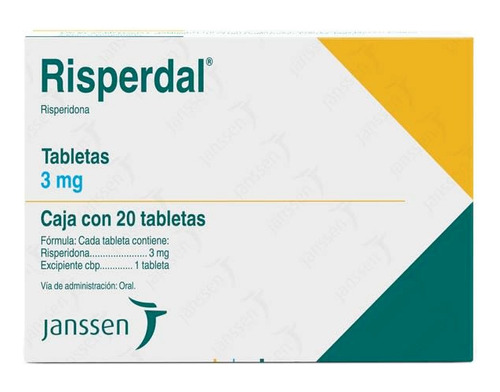 Risperdal Risperidona 3 Mg Con 20 Tabletas