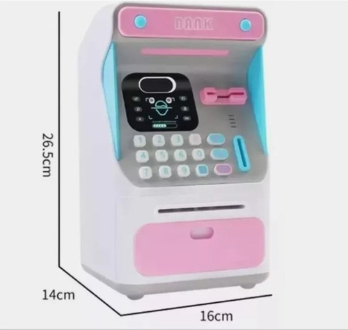 Atm Electrónico Hucha Reconocimiento Facial Moneda Efectivo