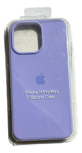 Funda De Silicona Lila Con Magsafe Para El iPhone 14 Pro Max