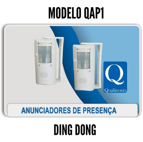 Sensor De Presença Ding Dong Detector Segurança Sonoro Qapi