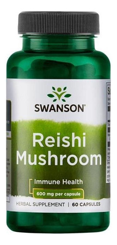 Reishi Mushroom 600 Mg 60 Caps De Swanson