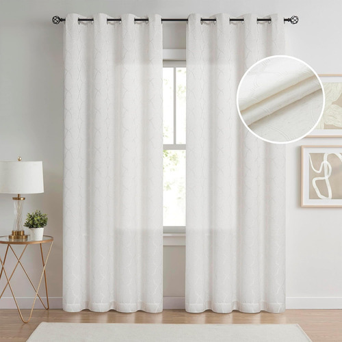 Muse Dream Cortinas Filtrantes De Luz Beige Con Enrejado Mar