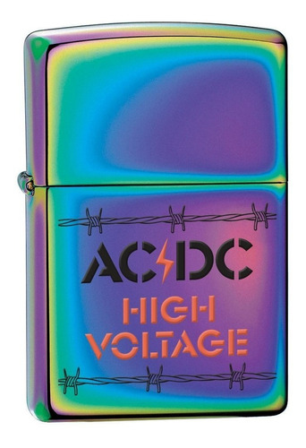 Zippo Ac Dc High Voltage Spectrum Chrome Coleccion