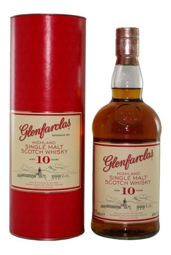 Whisky Single Malt Glenfarclas 10 Años 700ml. Con Estuche.