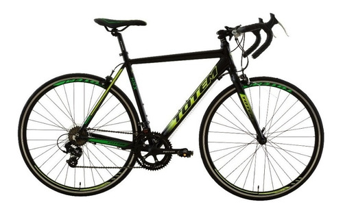 Bicicleta Ruta Totem T21b414 Mnx R700 M 14v Frenos Caliper Cambios Shimano Tourney A070 Color Negro/amarillo