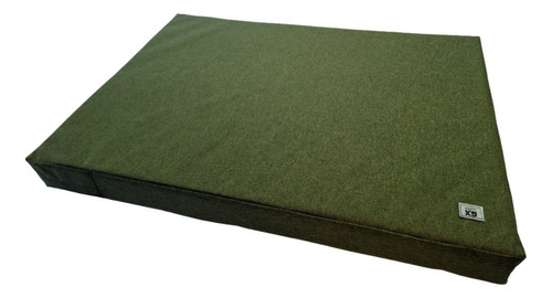 Funda Para Colchón Cama Perro Antidesgarro Mascota 90x60x10 Color Verde Militar