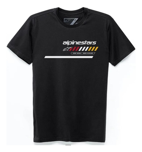 Remera Casual Alpinestars Plus Tee Negra Motocross Juri Atv