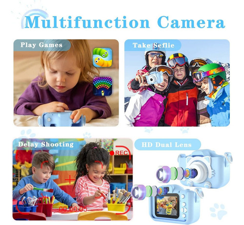 Zdx Cámara Digital De Juguete For Niños L X5s Con Dibujos
