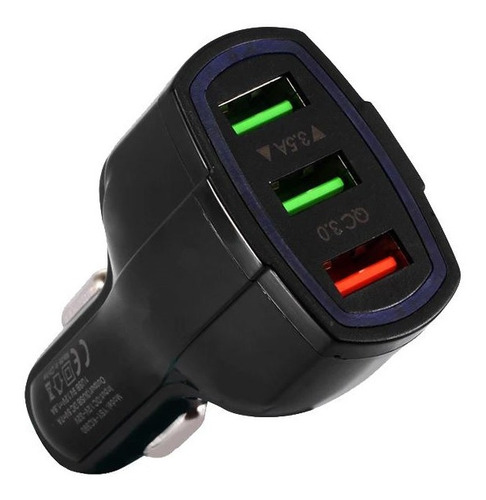 Cargador Para Auto Carga Rápida 3.0 35w 3 Puertos Usb K-ubo