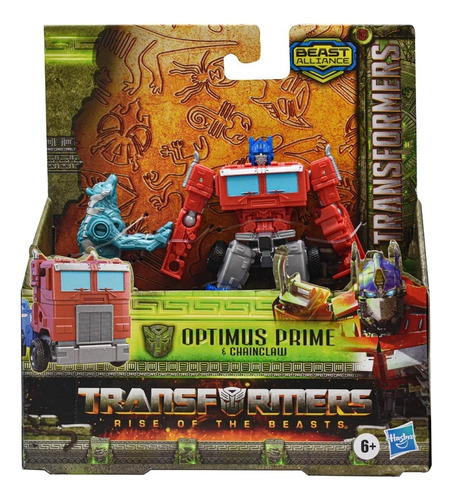 Optimus Prime Y Chainclaw Transformers Rise Of The Beast