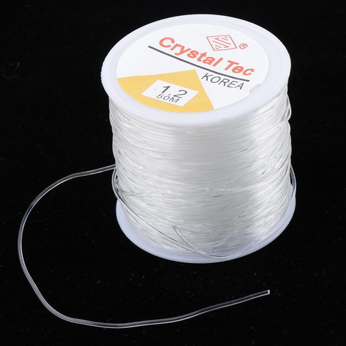 2 Rollos De Hilos Elásticos Transparentes Para Hacer Joyas,