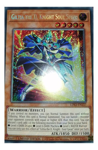 Giltia The D. Knight Soul Spear Yu-gi-oh! Original Konami