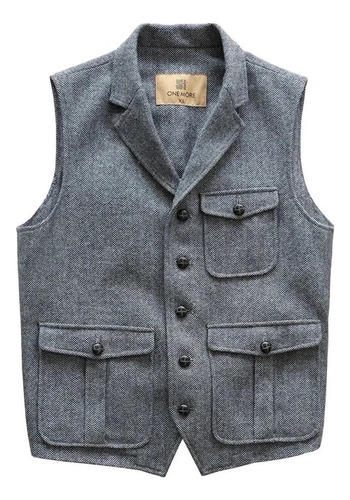 Chaleco Para Hombre Springs Plaid Vest Tweed