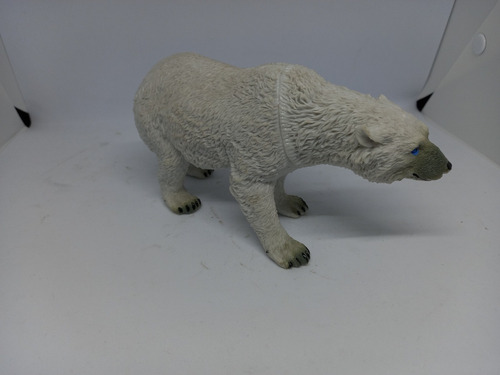 Oso Polar Figura Selva Escala 20a27cm Juguete Goma Dura Anim
