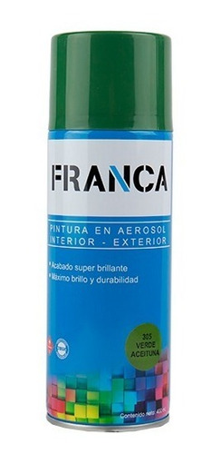 Pintura En Spray Aerosol Verde Aceituna 400 Ml