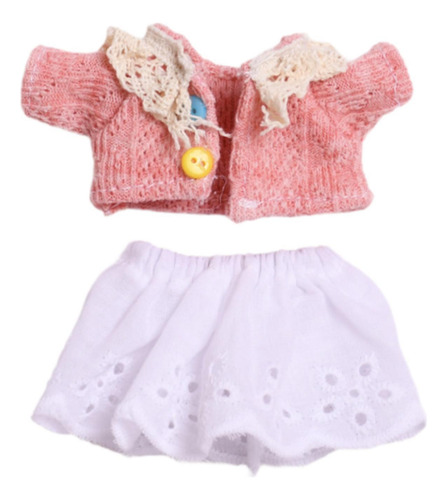 Abrigo Para Muñecas Y Traje De Falda Corta, Disfraz De Ropa