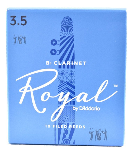 Caña Clarinete Bb # 3.5 Rico Royal Rcb1035 Caja X 10