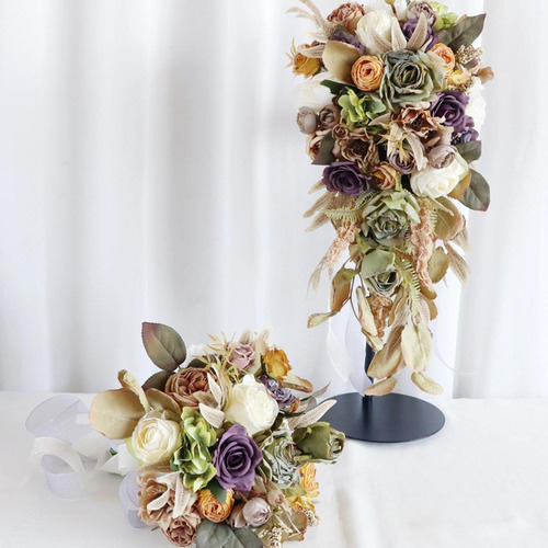 Bouquet Bouquet Flores Artificiales Decorativas De Flores De