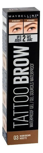 Maybelline Gel Para Cejas A Prueba De Agua Tattoo Brow 5ml Color 04 Medium Brown