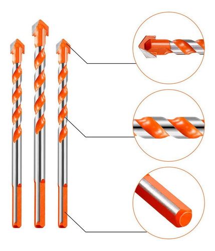 Kit De Brocas Perforadoras De Diamante De 7 Piezas